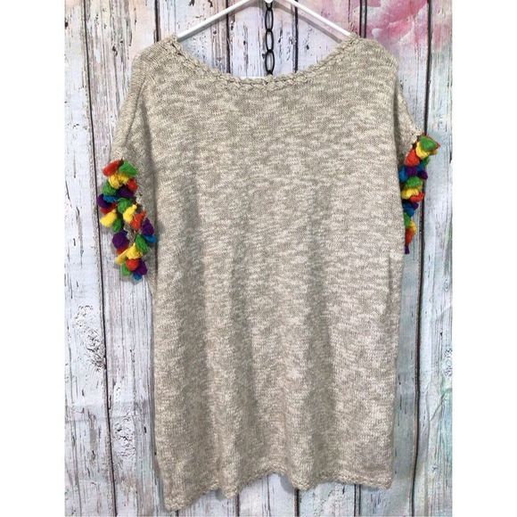 Soft Surroundings Size Small Sweater Tassel Sleeves 🌸🌺 - Picture 9 of 12